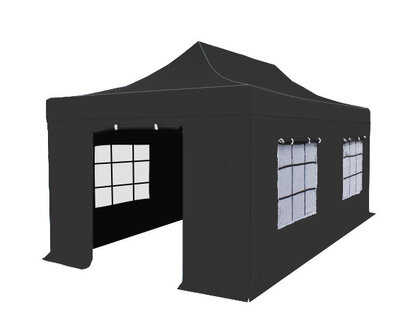 zwarte partytent