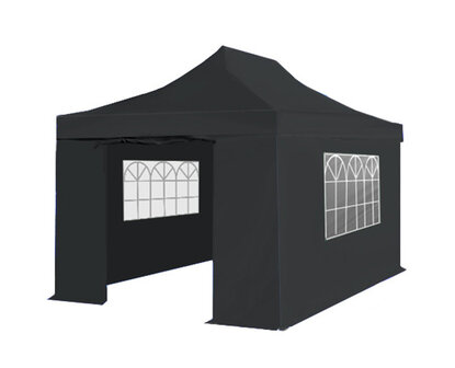 zwarte partytent