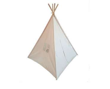 Tipi tent, speeltent wit 160cmx120cmx120cm 