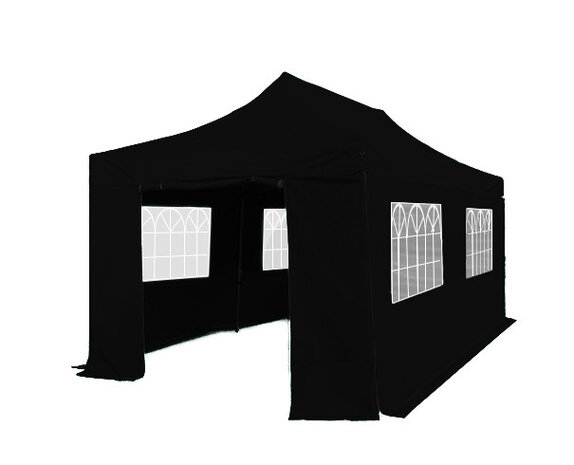 zwarte partytent