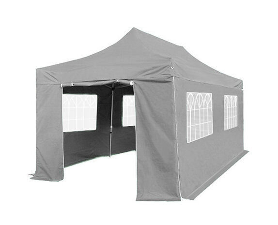 grijze partytent