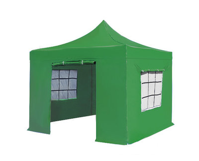 Easy up 3x3m groen luxe partytent