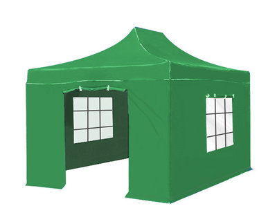 Easy up 3x4,5m groen luxe partytent