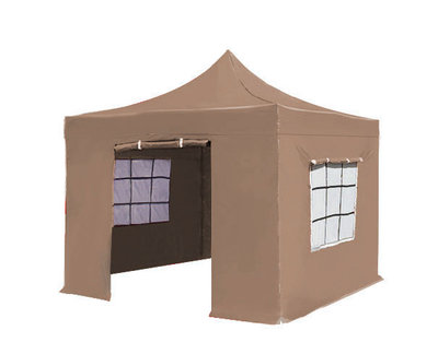Easy up 3x3m taupe luxe partytent
