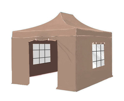 Easy up 3x4,5m taupe luxe partytent
