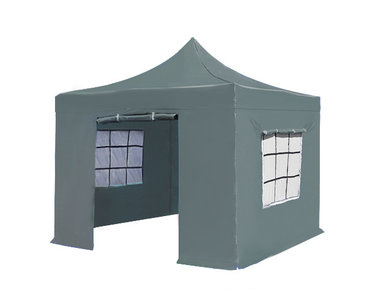 grijze partytent