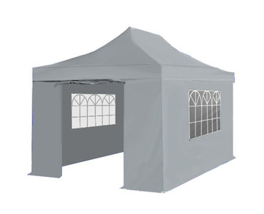 grijze partytent