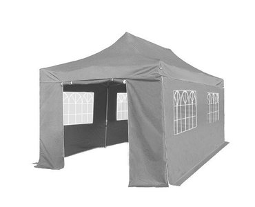 grijze partytent